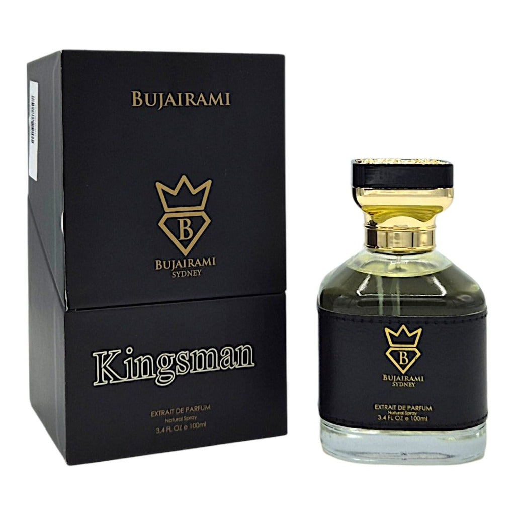 Bujairami Kingsman Eau de Parfum 100 ml – langanhaltender Unisex-Duft mit Bergamotte, Patchouli und Zedernholz – Bild 4
