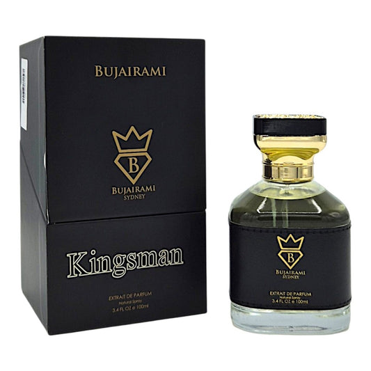 Bujairami Kingsman Eau de Parfum 100 ml – langanhaltender Unisex-Duft mit Bergamotte, Patchouli und Zedernholz – Bild 4