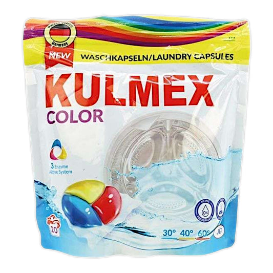Kulmex Waschmittel Gel Tabs 20er – Für bunte & weiße Wäsche