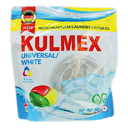 Kulmex Waschmittel Gel Tabs 20er – Für bunte & weiße Wäsche