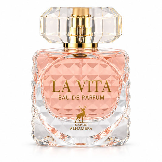 Maison Alhambra La Vita Eau de Parfum 100 ml – orientalisch-blumiger Damenduft mit Orangenblüte, Vanille und Sandelholz