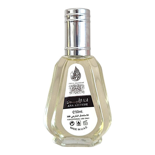 Lattafa Ana Abiyedh Eau de Parfum 50 ml – orientalischer Unisex-Duft mit Bergamotte, Vanille und Moschus
