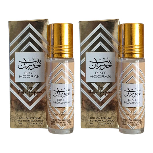 Lattafa Bint Hooran Parfümöl Roll-on 2x10ml orientalisch fruchtiger Damenduft mit Koriander Safran und Sandelholz – Bild 2
