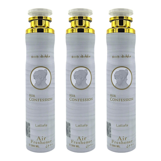 Lattafa Her Confession Raumduft Set 3x300ml – Lufterfrischer & Raumspray