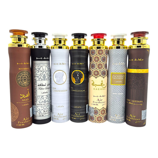 Lattafa Asad Bourbon Raumduft Set 3x300ml arabischer Lufterfrischer Air Freshener