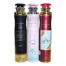 Raumspray Raumduft Set Lufterfrischer Khamrah, Yara, Ameerat Al Arab 3x300ml=900ml