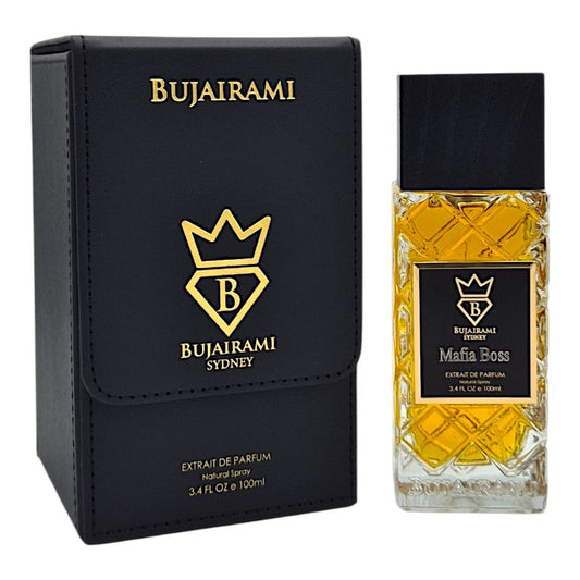 Bujairami Mafia Boss Extrait de Parfum 100 ml – orientalisch-würziger Herrenduft mit Rum, Safran und Patchouli – Bild 3