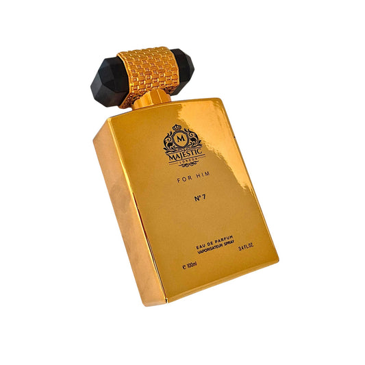 Majestic for Him No 7 Gold Eau de Parfum 100 ml – würziger Herrenduft mit Bergamotte, Zimt und Tonkabohne