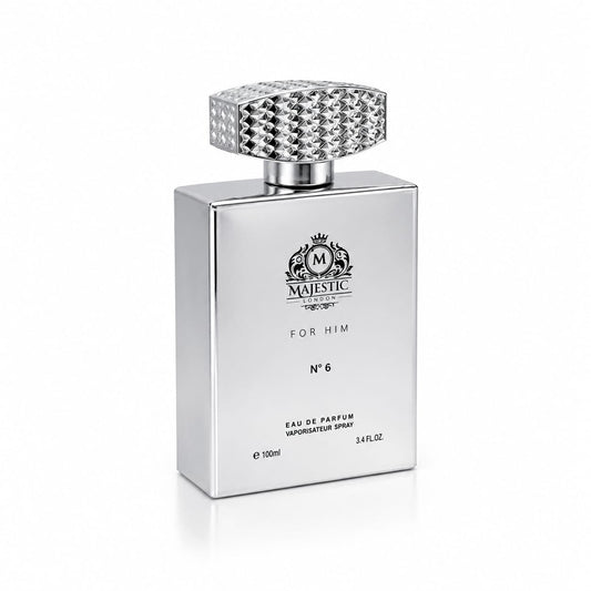 Majestic London for Him No 6 Eau de Parfum 100 ml Herrenduft mit Bergamotte, Pfeffer, Lavendel, Vetiver, Patchouli, Ambroxan und Zedernholz im eleganten Flakon