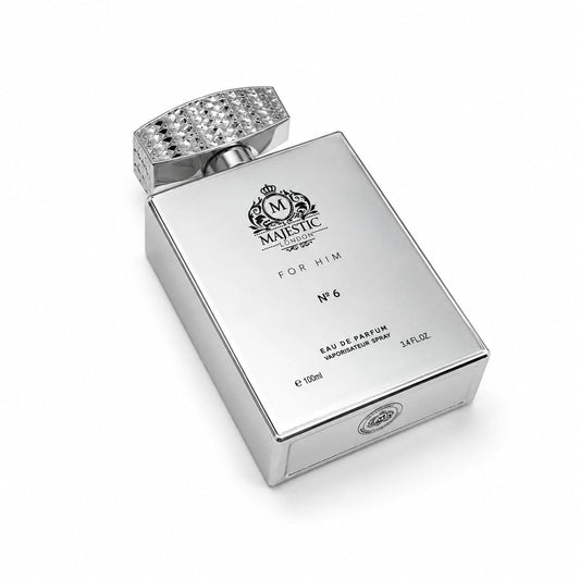 Majestic London for Him No 6 Eau de Parfum 100 ml Herrenduft mit Bergamotte, Pfeffer, Lavendel, Vetiver, Patchouli, Ambroxan und Zedernholz im eleganten Flakon