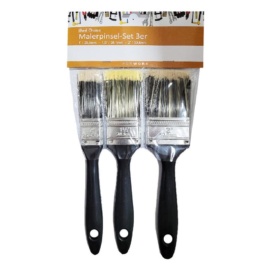 Maler Pinsel, Flachpinsel Set 3er Pack