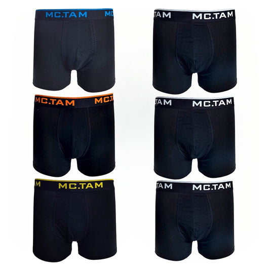 Mctam Boxershorts Herrenunterhose 6er Pack aus Baumwolle mit elastischem Bund