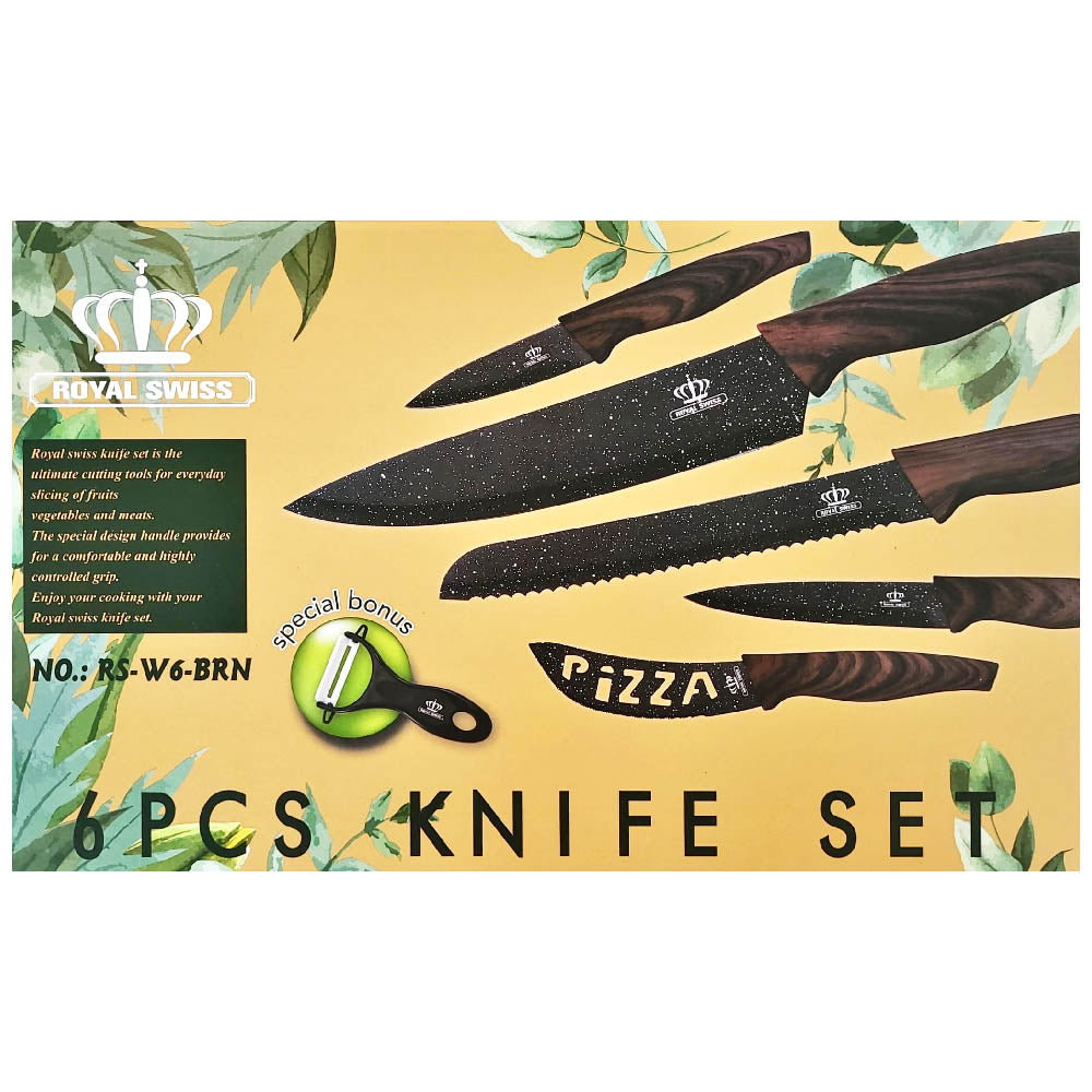 Royal Swiss Küchen Messer Set 6 teilig – Da Meso