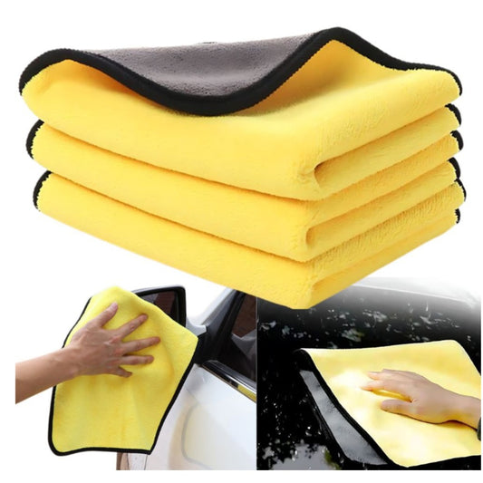 Mikrofasertücher für Autoscheiben 2x3er-Set 30x30 cm – Reinigungstücher für Auto, Fenster und Haushalt – Bild 2