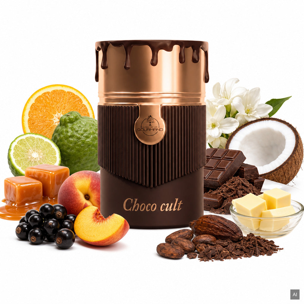 Paris Corner Ministry of Gourmand Choco Cult Eau de Parfum 100 ml – süßer Unisex-Duft mit Schokolade, Karamell und Vanille –