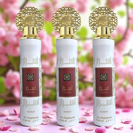 Nusuk ASRAR Raumduft Set Lufterfrischer 3x300ml= 900ml
