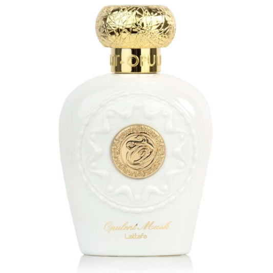 Lattafa Opulent Musk Eau de Parfum 100 ml – orientalischer Unisex-Duft mit Safran, Bernstein und Moschus