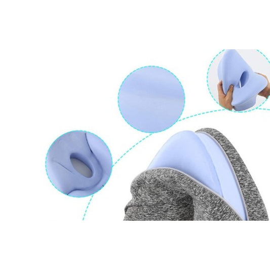Orthopädisches Kniekissen Memory Foam 23x25 cm – ergonomisches Beinkissen und Knietrennkissen für Seitenschläfer, grau – Bild 2