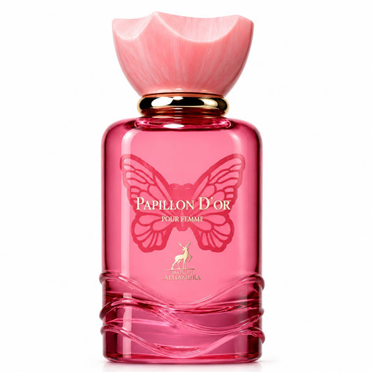 Maison Alhambra Papillon Dor Eau de Parfum 100 ml – fruchtiger Damenduft mit Mandarine, Orangenblüte und Vanille – Bild 1
