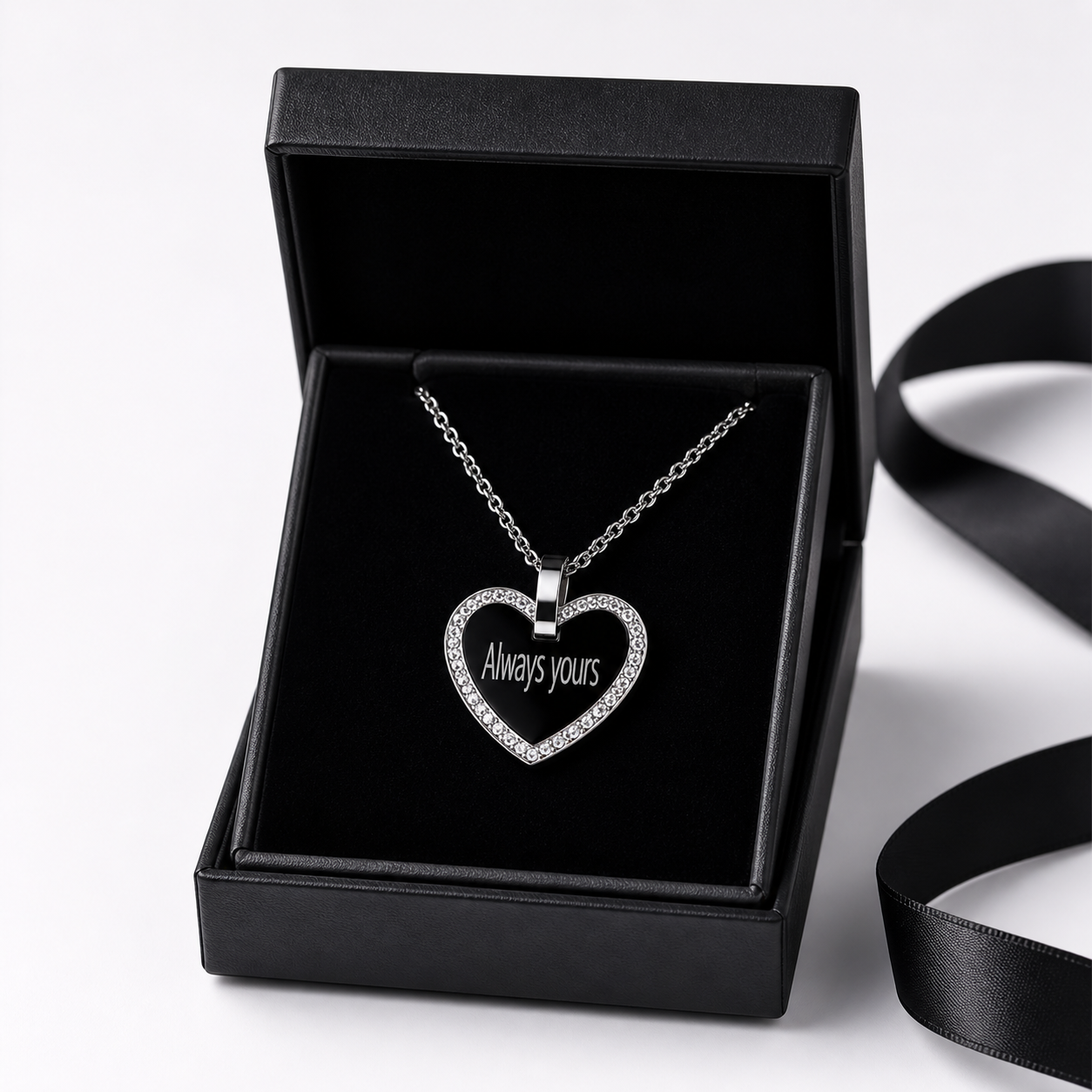 Personalisierte Herz Kette mit Gravur – Individueller Edelstahl Schmuck für besondere Momente