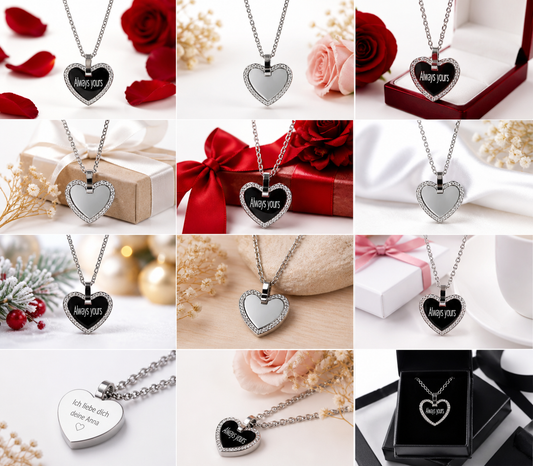 Titel
Personalisierte Herz Kette mit Gravur – Individueller Edelstahl Schmuck für besondere Momente