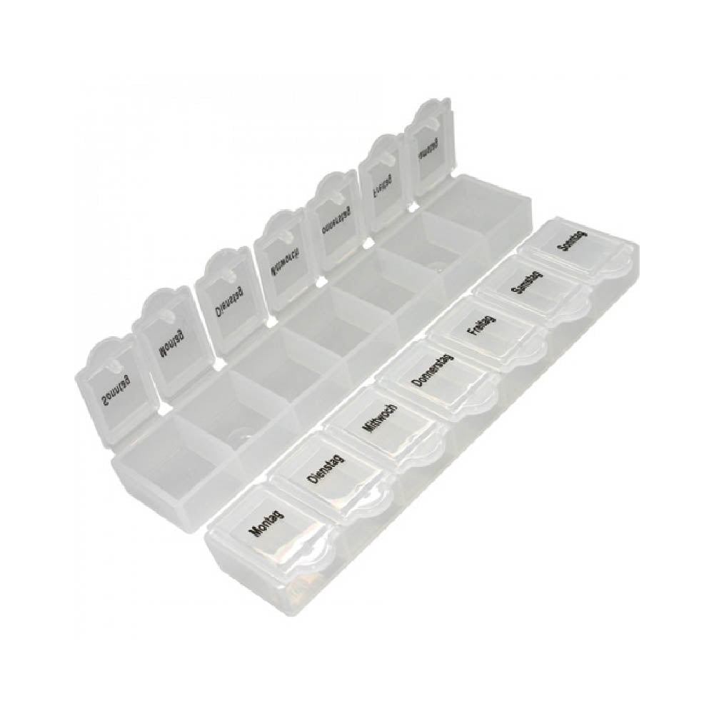 Pills - tablet box weekly division 15x3x2cm