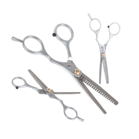 Professionelle Effilierschere aus Edelstahl 15 cm – texturierende Friseurschere mit 19 Zähnen und Mikroschliff