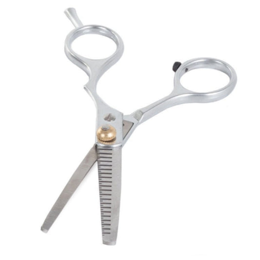 Professionelle Effilierschere aus Edelstahl 15 cm – texturierende Friseurschere mit 19 Zähnen und Mikroschliff – Bild 3