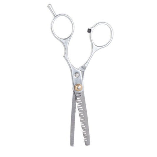 Professionelle Effilierschere aus Edelstahl 15 cm – texturierende Friseurschere mit 19 Zähnen und Mikroschliff – Bild 4
