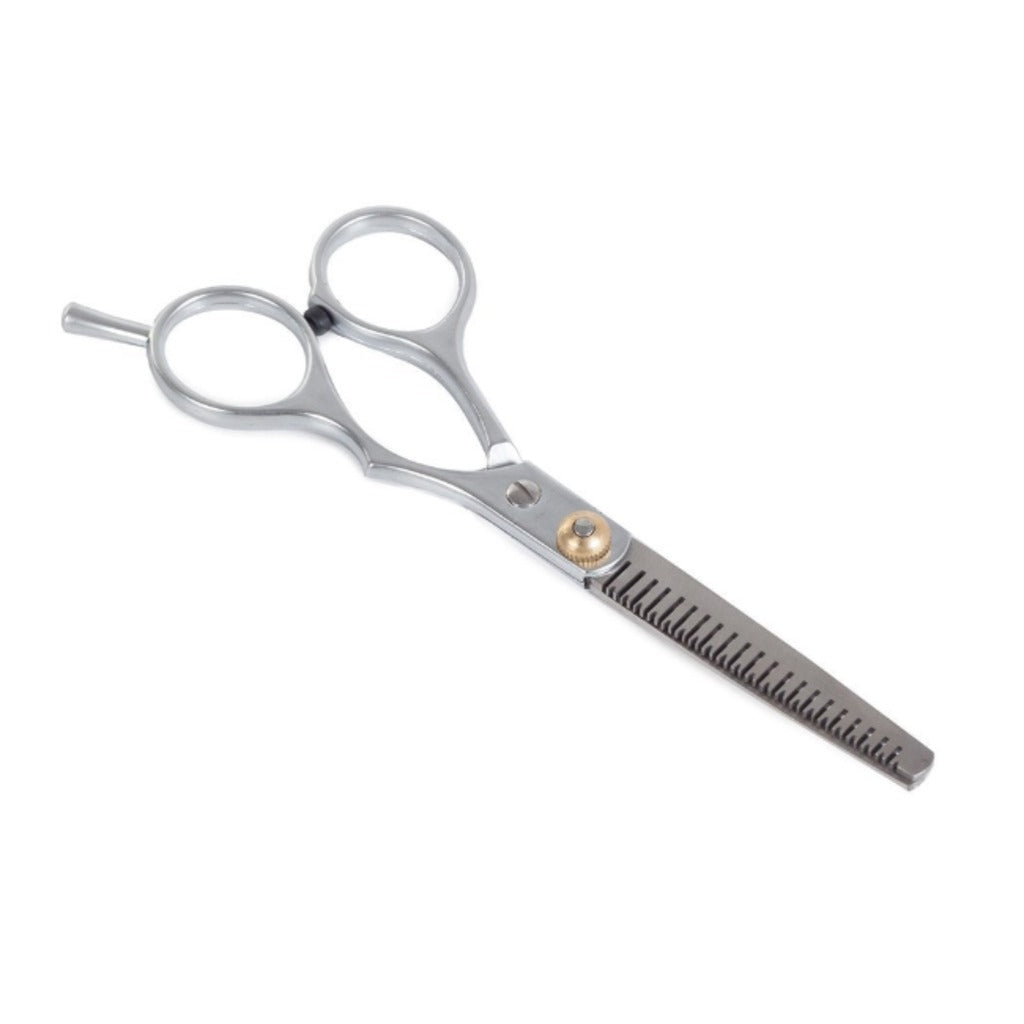 Professionelle Effilierschere aus Edelstahl 15 cm – texturierende Friseurschere mit 19 Zähnen und Mikroschliff – Bild 7