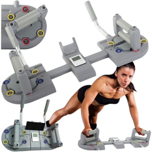 Push Up Board mit Timer & Stoppuhr Multifunktionales Liegestützbrett Fitness Trainer