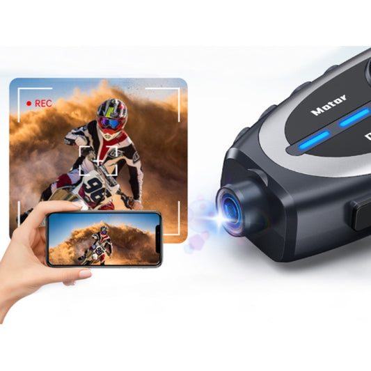 Q29 Motorrad Helm Bluetooth Headset mit 1080P HD Kamera und Intercom – 120° Weitwinkel, IPX6 wasserdicht, Bluetooth 5.4 – Bild 3