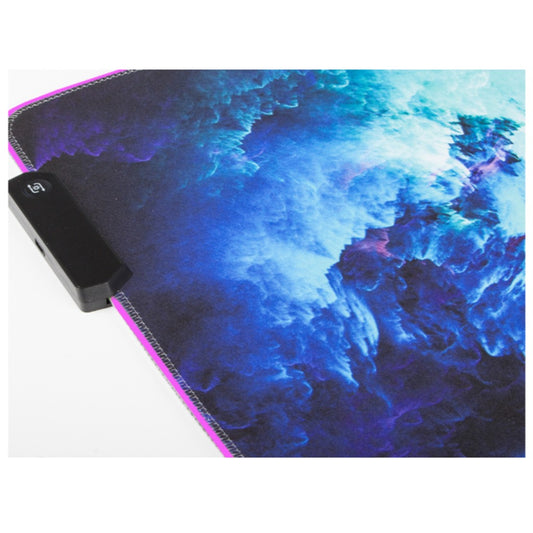 RGB Gaming Mauspad XXL 90x40cm mit LED-Beleuchtung – rutschfest, spritzwassergeschützt, 4 Modi, 7 Farben, USB, für PC und Lap – Bild 3