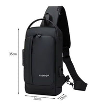 Stadtrucksack Sling Bag mit USB & Zahlenschloss - Diebstahlsicher