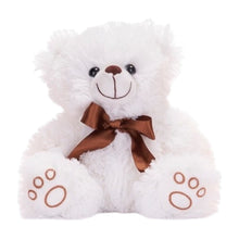 Plüschbär Thomas Weiß 30 cm – Kuscheltier mit Schleife Teddy Bär