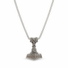 Thors Hammer Halskette Mjölnir Anhänger mit nordischen Runen – Wikinger Schmuck für Damen & Herren