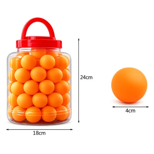 60 orange Tischtennisbälle im praktischen Behälter für Training, Vereinssport, Schule und Freizeitspiele mit gleichmäßigem Absprung und hoher Haltbarkeit