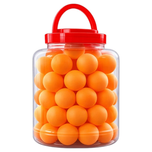 60 orange Tischtennisbälle im praktischen Behälter für Training, Vereinssport, Schule und Freizeitspiele mit gleichmäßigem Absprung und hoher Haltbarkeit
