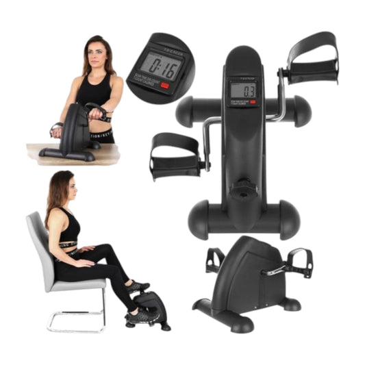 Trizand Heimtrainer 2-in-1 Pedaltrainer Mini Fahrradtrainer für Arme & Beine