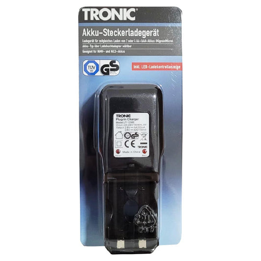 Tronic Akku Steckerladegerät für AA/ AAA Akkus NEU