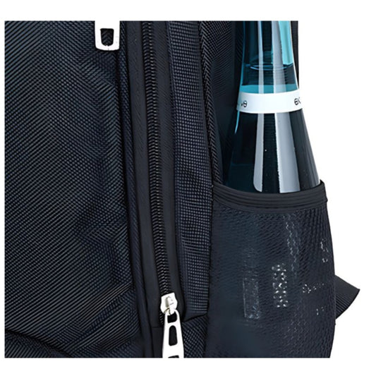 Urbaner Schulrucksack 15 Liter Schwarz – Laptoprucksack mit 3 Fächern, 45x28x12 cm, für Schule und Uni – Bild 4