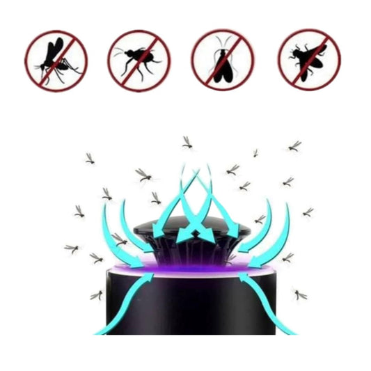 UV-Insektenvernichter 5 W elektrische Mückenfalle gegen Mücken Fliegen Motten USB violettes Licht 50-100 m² – Bild 2