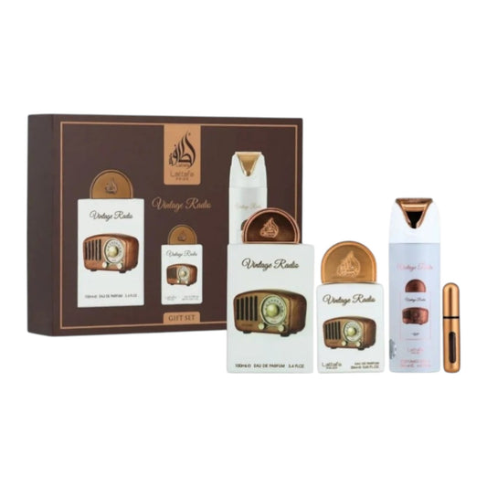 Lattafa Pride Vintage Radio Eau de Parfum 100ml - Geschenkset