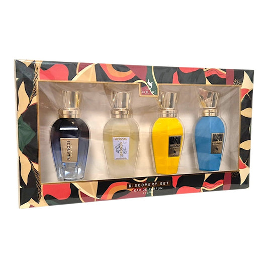 Volaré Discovery Set Milano 22 Esta Oro Mexican Bronco Eau de Parfum 4x25 ml – Unisex und Herrenduft orientalisch würzig fris – Bild 3
