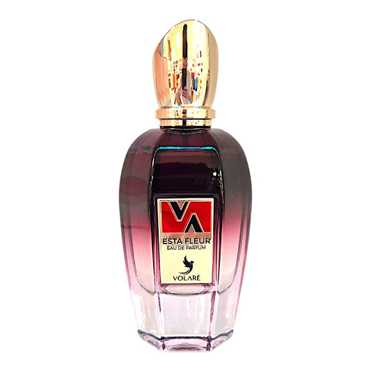 Volaré Esta Fleur Eau de Parfum 100 ml Damenparfum mit Ananas, Bergamotte, Mandarine, Jasmin, Loganbeere, Vanille, Amber und Moschus inklusive Parfümzerstäuber