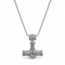 Wikinger Halskette mit Thors Hammer Anhänger – Mjölnir Kette für Herren