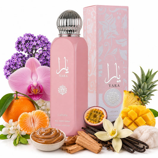 Lattafa Yara All Over Spray 150ml Süßer Body Spray für Damen