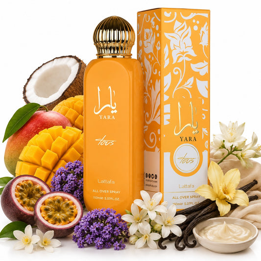Lattafa Yara Tous All Over Spray 150 ml – Tropisch süßer Body Spray