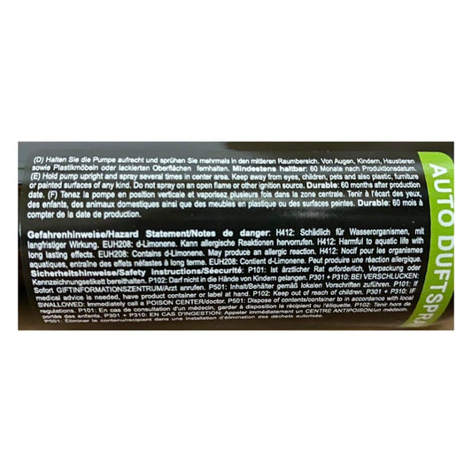 Premium D' Sense Auto Duftspray Apfel 75 ml