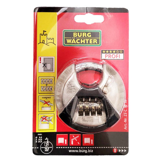 Burg Wächter Vorhängeschloss Zahlenschloss Circle 23 C 70 SB